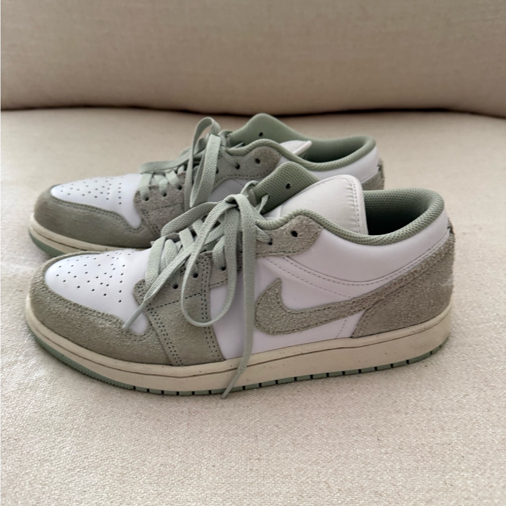 Nike Air Jordan 1 Low White And Sage